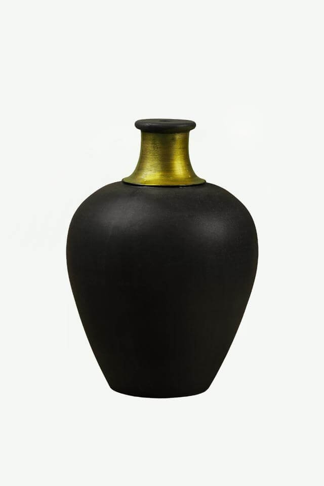 Bottle Gold Neck Vase