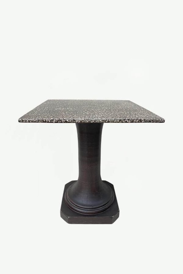 Brown Stone Square Table